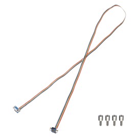 sourcing map IDC Serial Cable Rainbow Wire Flat Ribbon Cable DB9 Male to DB9 Female 59 Inch Length 2.54mm Pitch Breadboard Jumper Wires for Electronic Projects