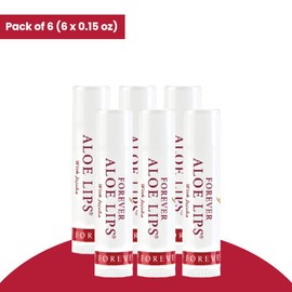 Forever Living Products Aloe Lips, Chapstick, Lip Balm, Very Healing. (Pack Of 6)