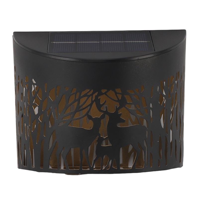 Outdoor Wall Light Solar Powered Wall Mounted Plastic and Iron