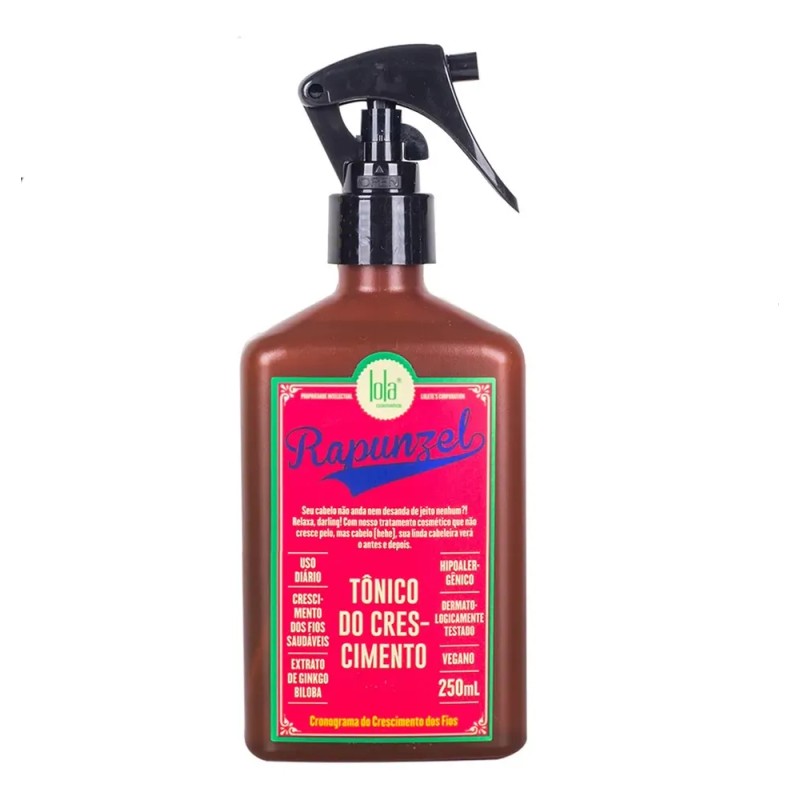 Tónico Capilar Rapunzel Lola Cosmetics 250ml Para Crecimiento y Caída