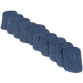 SINGER 00092 Iron-On Denim Patches, 2-Inch x 3-Inch, 10-Count