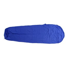 Basic Nature Baumwollinlett, Mumienform Inlett, Blau, One Size