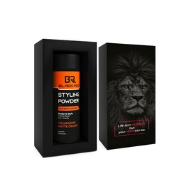 black red Hair Texturising Styling Powder, 20 gr: Get Invisible Texture and Volume for a Stylish Matte Look