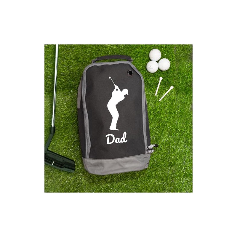 Dad's Golf Shoe Bag - Custom Sports Bags, Black