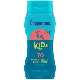 Coppertone Kids Sunscreen SPF 70 8 Fl Oz Water Resistant Dermatologically Tested