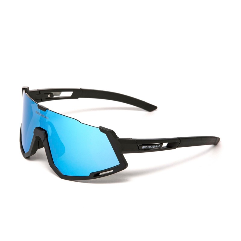 Boombah Auspex Falcon Sunglasses Black/Metallic Silver