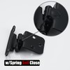 JQK 1/2 Inch Overlay Cabinet Door Hinges Black, 50 Pack