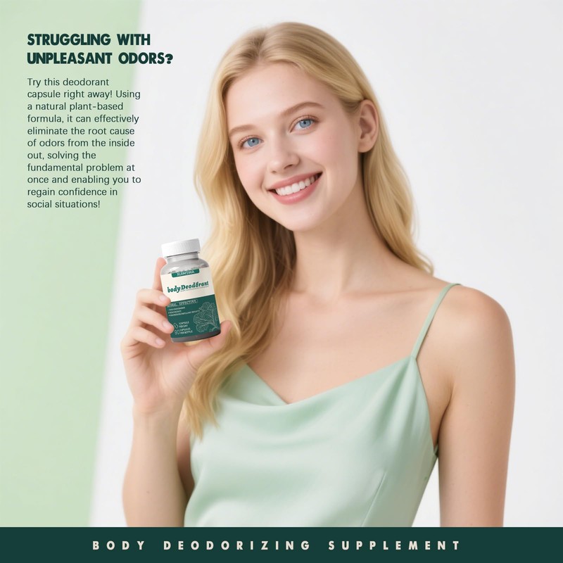 TQIUH Body Deodorizing Supplement, Body Deodorant Supplement,Bodys Deodorant Capsules,90 Capsules