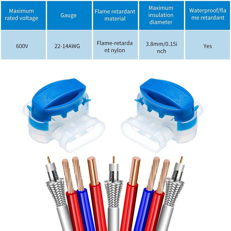 3 Way Wire Connectors Locks Electrical IDC 314-box Wire Connectors