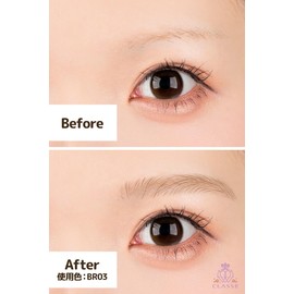 Classe Replacement Eyebrows, Made in Japan, Water Free, Eyebrow Tattoo Sticker, Non-Glare, Original Eyebrow Sticker, Transparent Sheet, Art Makeup, Ready to Apply, Peel Off, Water Resistant, 12 Pairs