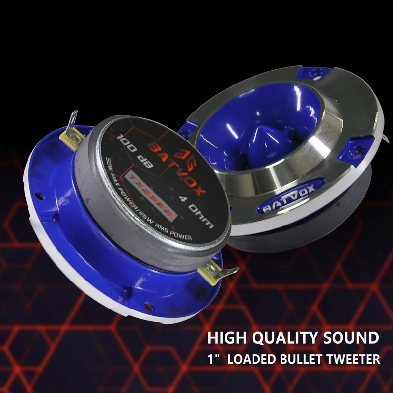 TX25E2 3.75 Inch Super Tweeter Blue, Aluminum Frame and High