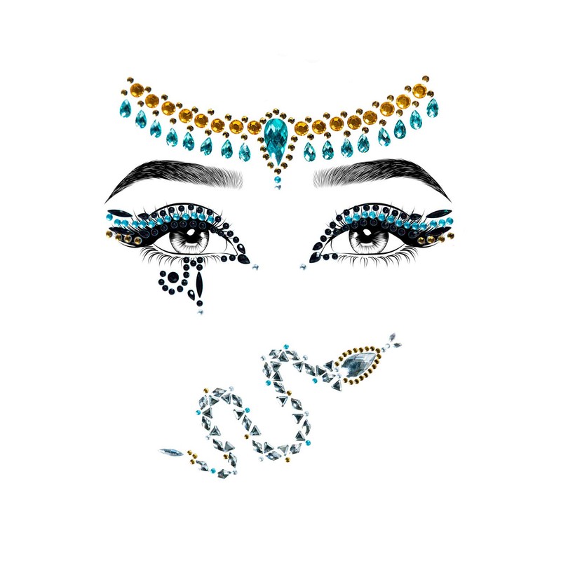 Leg Avenue Eye034 10122 Costume Eyewear, Cleopatra Multicolor, One Size