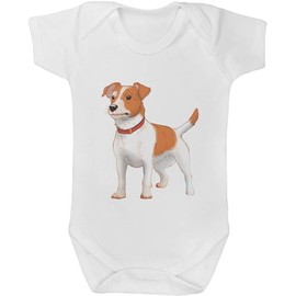 Azeeda 3-6 Month 'Jack Russell Terrier' Baby Grow/Bodysuit (GR00161471)