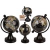 Decorative Globe, Plastic, Black, Approx. 8 x 10 x 15.5
