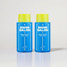 SWIM SALON Chlorine-Removing Body Wash for Swimmers | Vitamin C | Hydrating & Refreshing | Sulfate-Free, Silicone-Free, Paraben-Free (10.58 oz / 300g) (10.58 Ounce (Pack of 2))