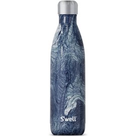 S'well Stainless Steel Water Bottle, 25oz, Azurite Marble, Triple Layered Vacuum Insulated Containers Keeps Drinks Cold for 48 Hours and Hot for 24, BPA Free, Perfect for On the Go