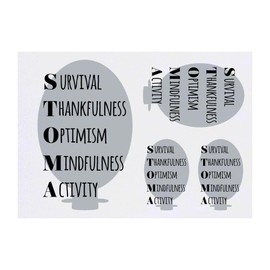 Azeeda 4 x 'Stoma-Prinzipien' Temporäre Tattoos - Wasserfest, Hautfreundlich & Ungiftig · Transfers in Verschiedenen Größen (TO00072984)