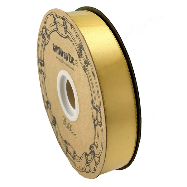 Daffodil Yellow Satin Fabric Ribbon - 1" x 100 Yards,