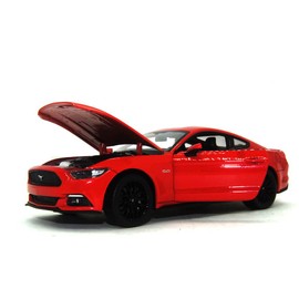Welly Ford Mustang GT, rot 2015 Maßstab 1:24 - Metall / Kunststoff - Fertigmodell