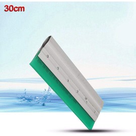Aluminium Handle Rubber Blade Scraper Aluminium Silk Screen Printing Squeegee for Screen Printing 30cm Square-Cut Blade