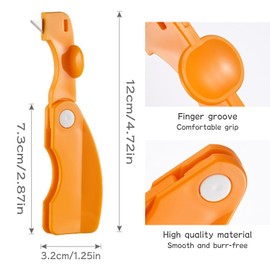 Bootoow Orange Peeler, 4 Pieces Universal Peeler, Multifunctional Orange Slicer, Lemon Peeler, Citrus Fruit Peeler, Plastic Peeler, Kitchen Appliances, Lemon and Grapefruit Peeler, Peeler