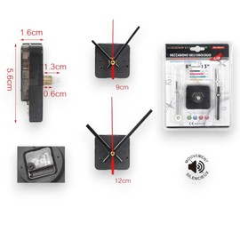 Terryshop74 Quartz Movement Parts Wall Clock Parts DIY Replacement Parts + 2 Pairs Hands 8 Inch 13 Inch Modern, Universal, Modern, universal