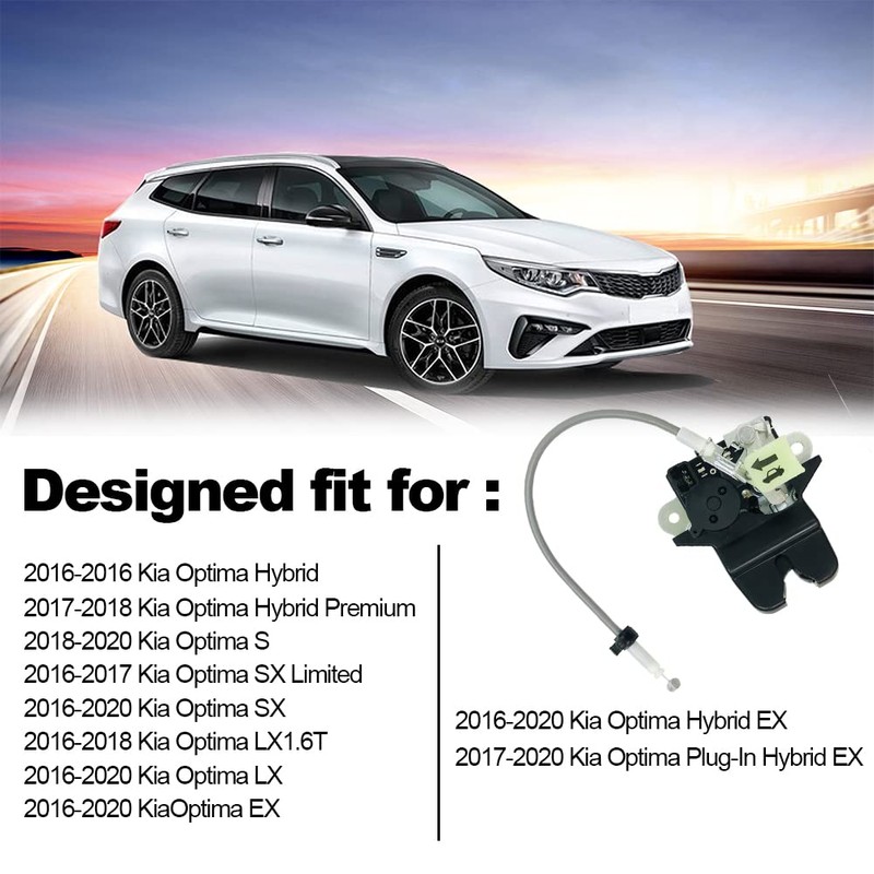 Gorniloxam Trunk Latch Lock Actuator, Replacement for 2016-2020 Kia Optima,