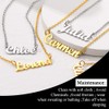 U7 Women's Name Necklace Stainless Steel / 18 Carat Gold-Plated