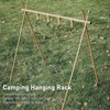 Camping Hanging Rack Portable Foldable Tripod Shelf for Light Tools
