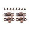 2Pcs Gift Box Fixed Hook Lock Buckle Drawers Hasp Antique