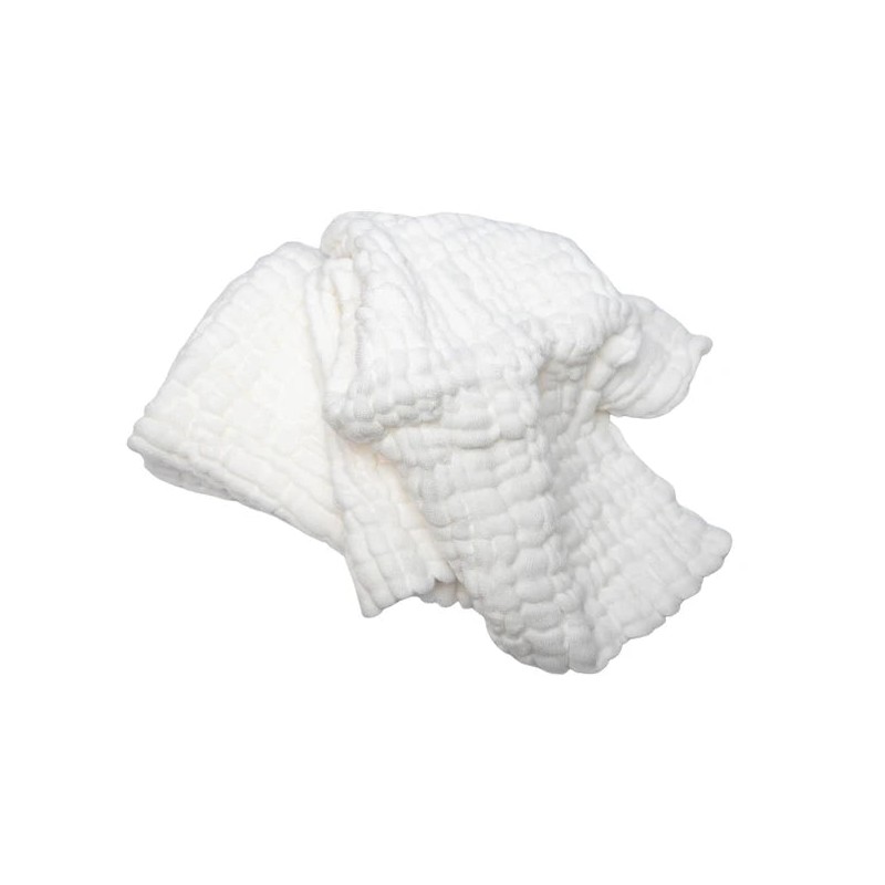 Fibre For Good Cotton Reusable Wipes 5pk, Natural