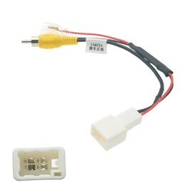 4Pin Retain OEM Fatory Car Parking Reverse Backup Rearview Camera Video in Cable Converter Adapter Plug for Toyota Sienna RAV4 Land Cruiser RX330 86
