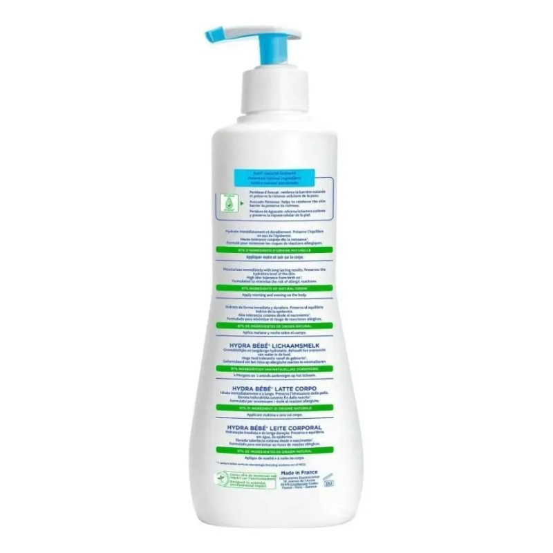 Loción Corporal Mustela Hydra Bebé Para Piel Normal 750 Ml