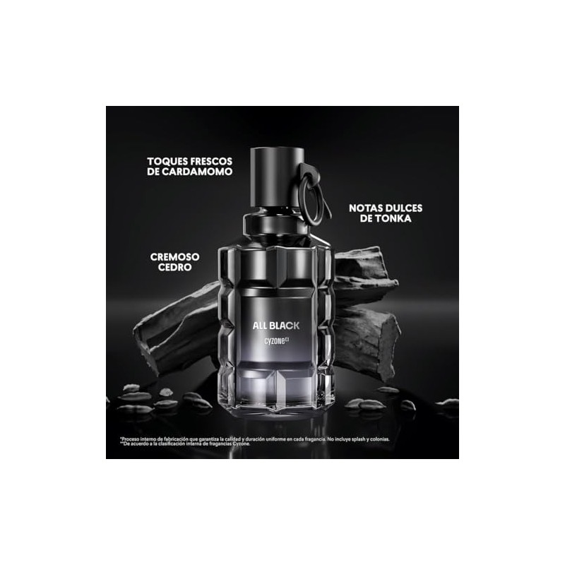 Esika L'Bel All Black by Cyzone Perfume de Hombre 90ML