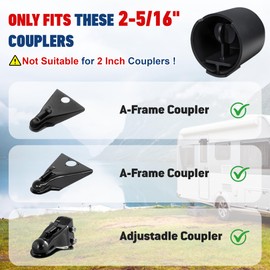 2026 Upgraded Trailer Hitch Locks Fits 2 5/16 Inch Coupler, Heavy Duty Trailer Lock, Anti-Theft Trailer Coupler Lock for RV, Trailer, Boat, Pickup(Blue)