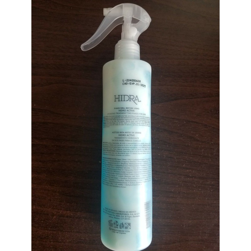 HIDRA HIDRO ACTIVE HYDRATING TREATMENT TWO PHASES FOR HAIR 10.14