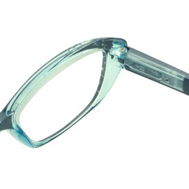 ShadyVEU Vintage Retro Fashon Rhinestone Magnifiers Reading UV400 Colored Womens Glasses 1.25 to 3.00 (2.25x, Teal/Brown/Pink)