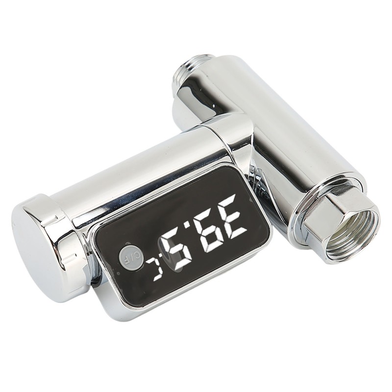 LED Display Water Shower Thermometer Rotatable Screen Waterproof Easy to