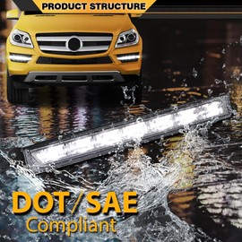 CNNELL Left LED Daytime Running Light Compatible with Benz GL-Class X164 GL320 GL350 GL450 GL550 ML63 X166 2007-2013 1649060351