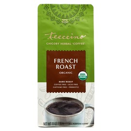 Teeccino Maya Herbal Coffee Caffe Dark Roast French Roast Organic 11 oz.