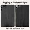 NOSTALGIA Wig with Bangs, 20 Inch, 4x4 Realistic Scalp, Natural