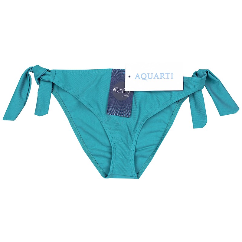 Aquarti Women's Bikini Bottoms Side Tie Hip Briefs in Beautiful