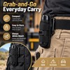 Flashlight Belt Holster for Hands-Free Carry – 360° Rotating Clip