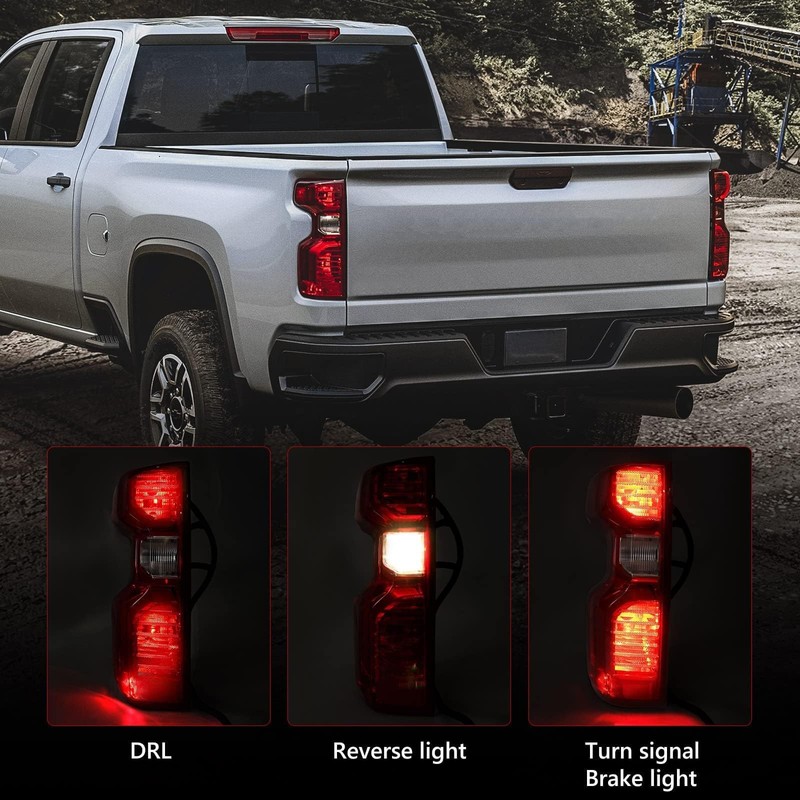 Huray Tail Light Rear Lamp for Chevy Silverado 2019 2020