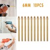 10x Titanium Ceramic Tile Glass Drill Bit Tungsten Carbide Cross