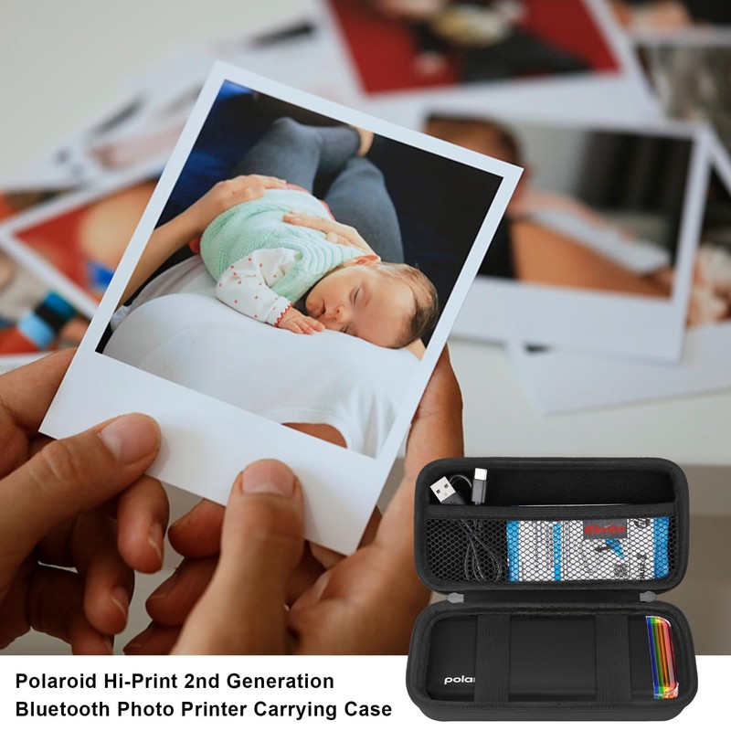 Elonbo Travel Accessory- Polaroid Hi-Print 2nd Gen Photo Printer Case,