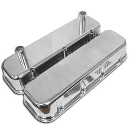 CFR Performance Fits 1965-95 Chevy Big Block Tall Polished Aluminum Racing Valve Covers Smooth
