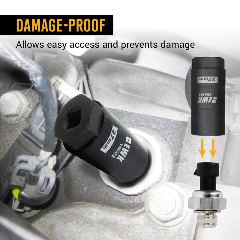 EWK 1 1/16" (27mm) Oil Pressure Switch Socket, 3/8" Drive