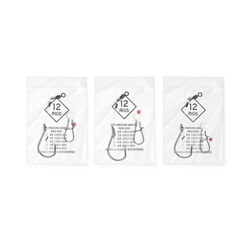 3 Pack 'Hatteras Style' Fish Finder Red Drum Surf Fishing
