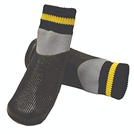 ZEEZ Waterproof Non-Slip Pet Sock, Black, X-Large (5 x 12cm)
